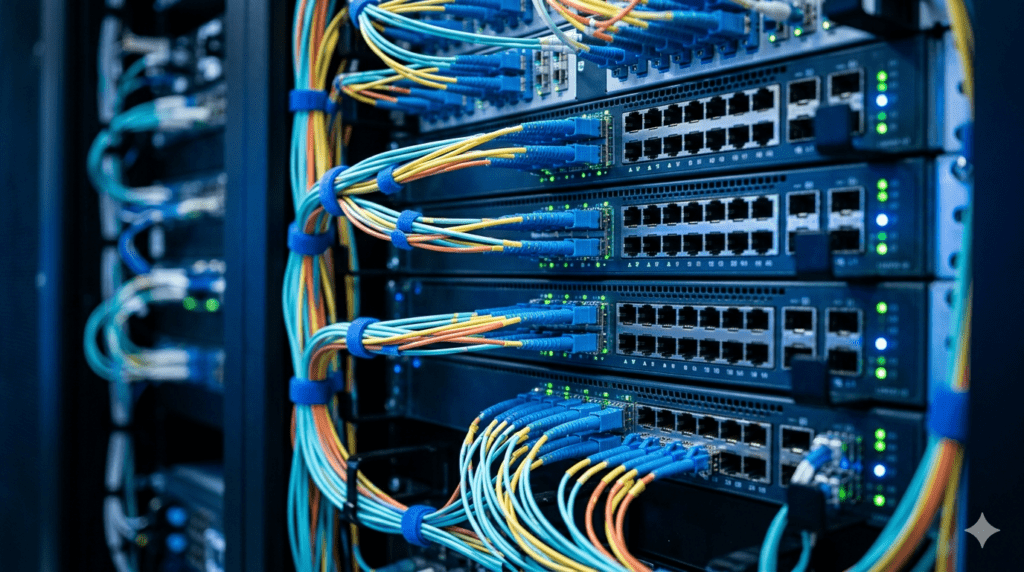 AI data center network architecture GPU cluster InfiniBand Ethernet RDMA