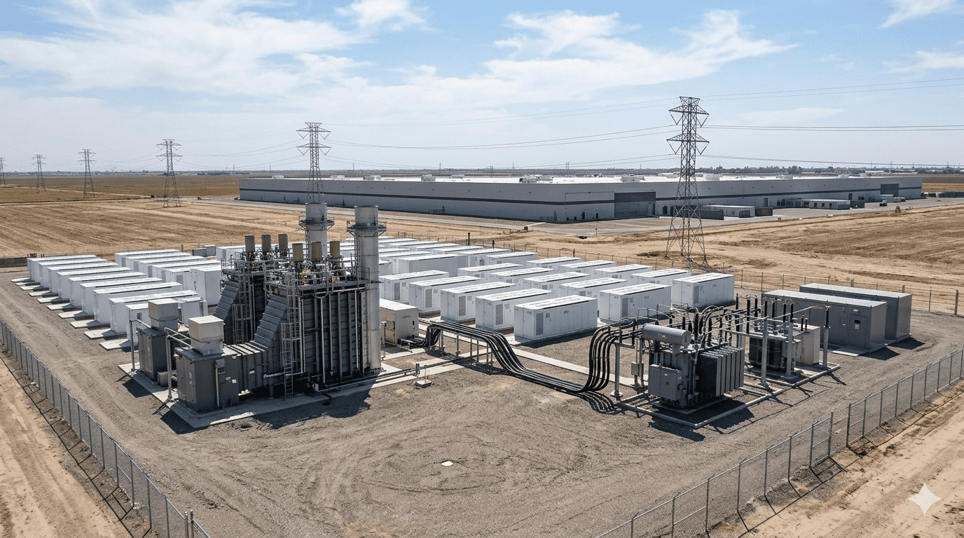Eos Energy TURBINE-X AI data center power behind-the-meter gas turbine battery storage infrastructure 2026
