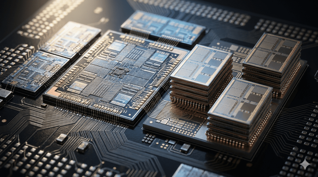 chiplet architecture AI compute semiconductor design infrastructure