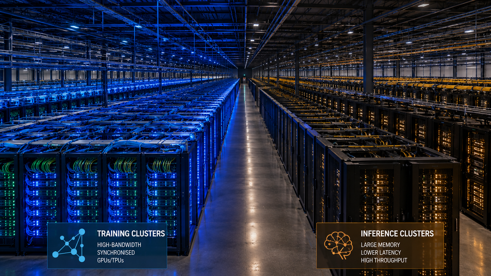 Google dual TPU architecture AI infrastructure design 2026 TPU 8t training TPU 8i inference facility implications