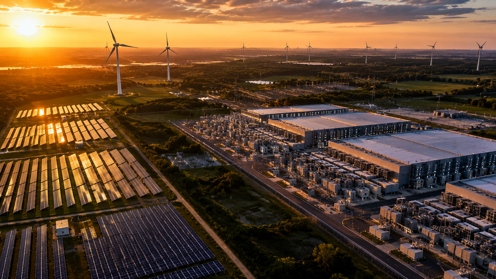 hyperscaler power purchase agreement structure 2026 AI infrastructure Google Microsoft Amazon renewable solar wind nuclear