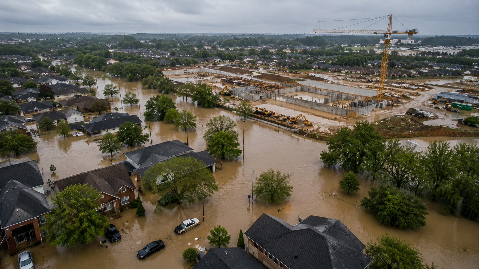 data center construction flooding West Virginia Mason County Monarch Compute Campus University Lane residents repair costs 2026