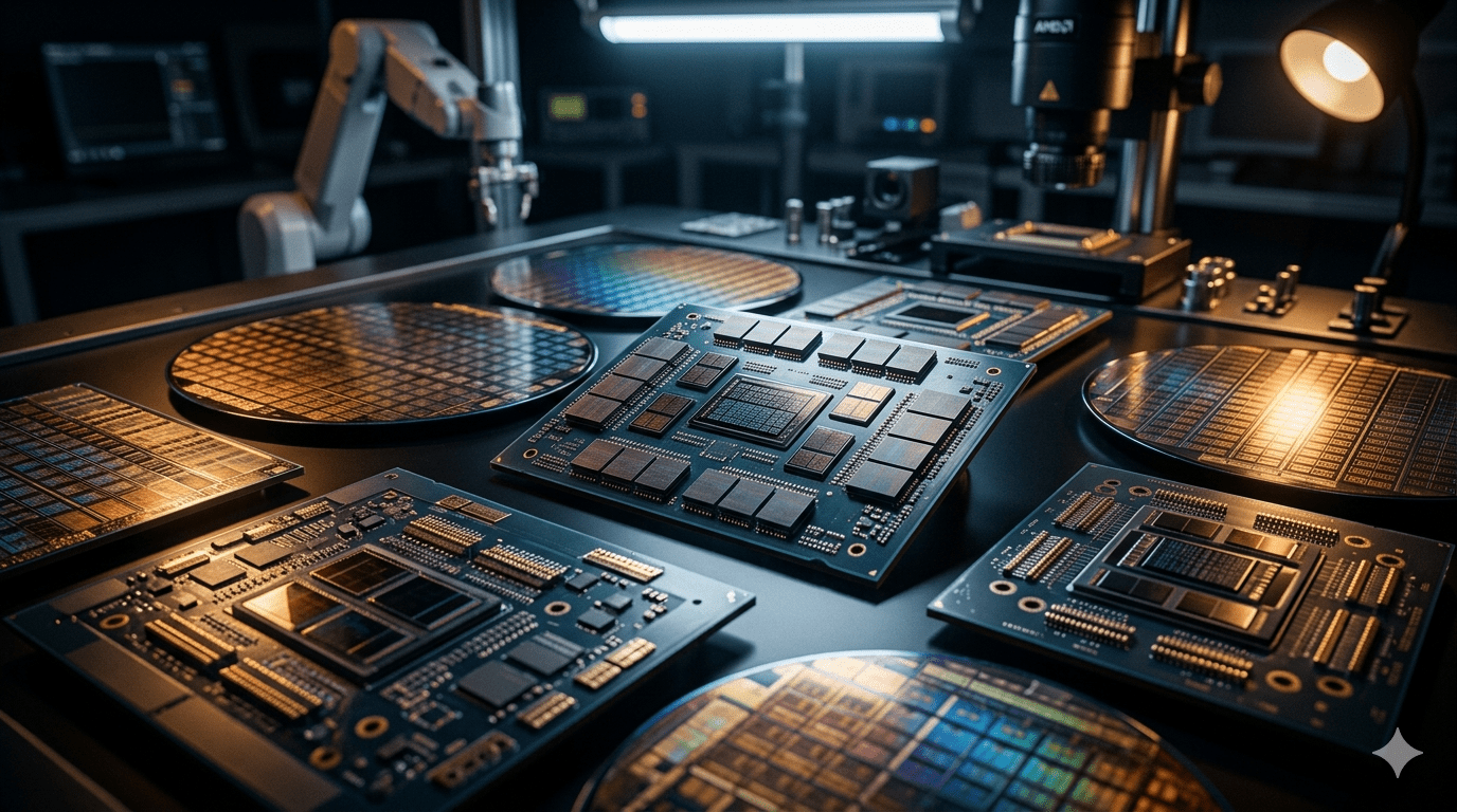 AMD data center revenue Q1 2026 record $5.8 billion MI450 Meta EPYC Instinct GPU AI infrastructure