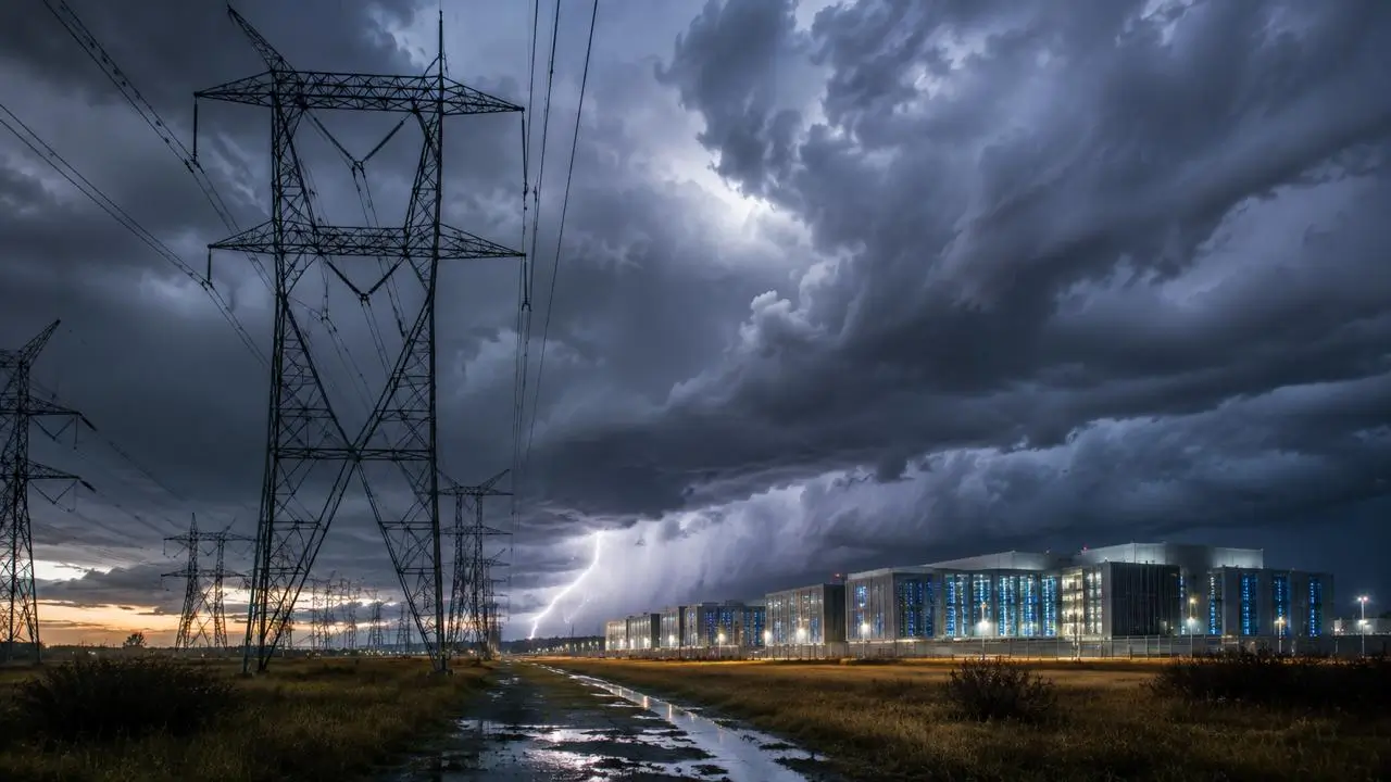 PJM power price spike 76 percent data center load growth Q1 2026 Monitoring Analytics wholesale electricity