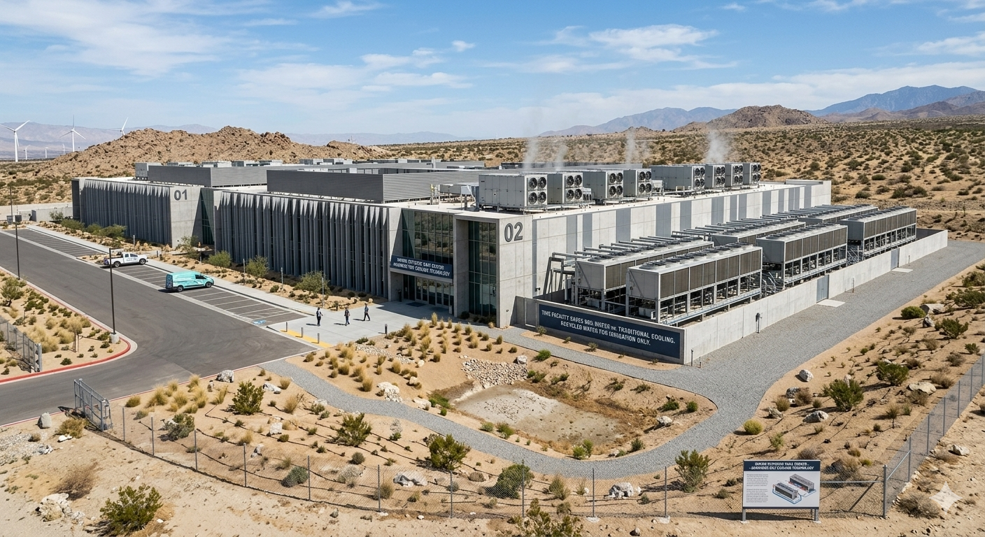 AI data center water use