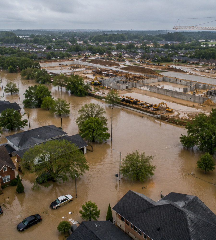data center construction flooding West Virginia Mason County Monarch Compute Campus University Lane residents repair costs 2026