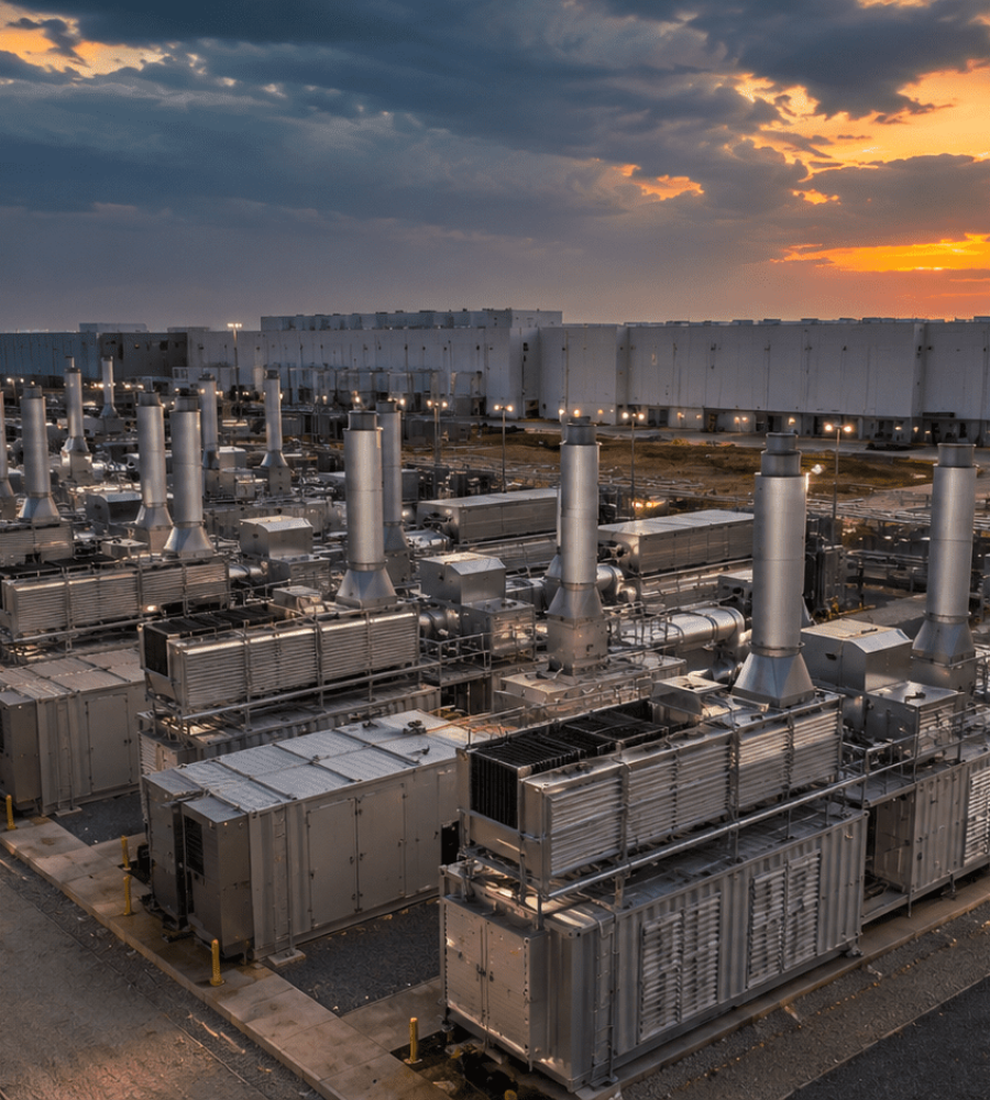 VoltaGrid data center power behind-the-meter gas generation Blackstone Halliburton investment